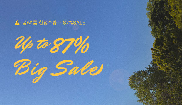 썸머세일~87%
